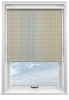 Emily Bond George Stripe, Indigo - Twist&Fit Roller Blind